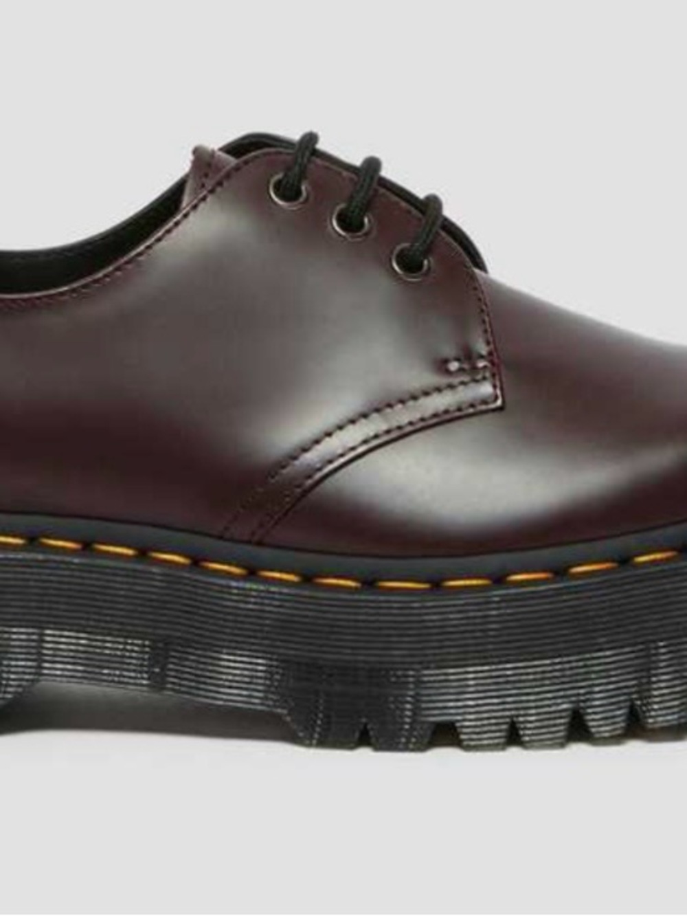 Doc Martin 1461 Burgundy Platform Shoe